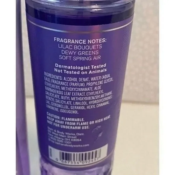 Bath and Body Works FRESH CUT LILACS 4 Piece Set - Picture 4 of 5